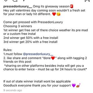 Giveaway